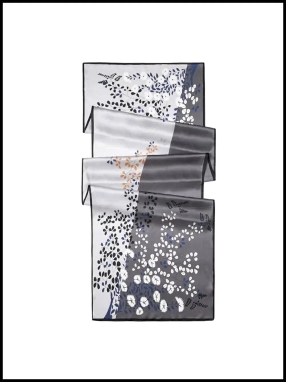 100% Mulberry Silk Floral Scarf Shawl Lightweight Wrap Pashmina Gift